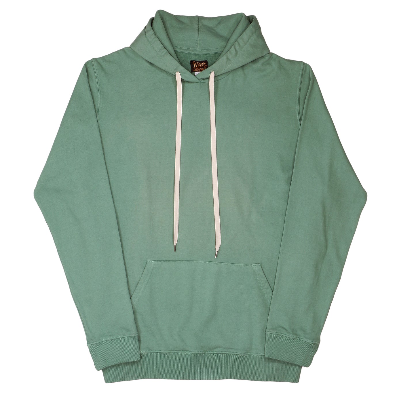 Men's Fleece Pullover Hoodie - Sage Leaves