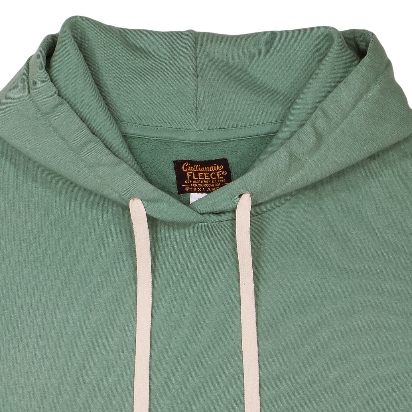 Men's Fleece Pullover Hoodie - Sage Leaves