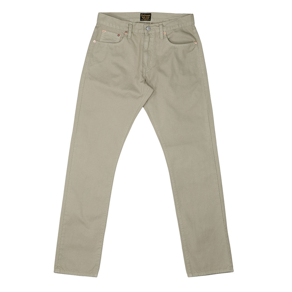 5-Pocket Slim Fit Twill Pants - Stone