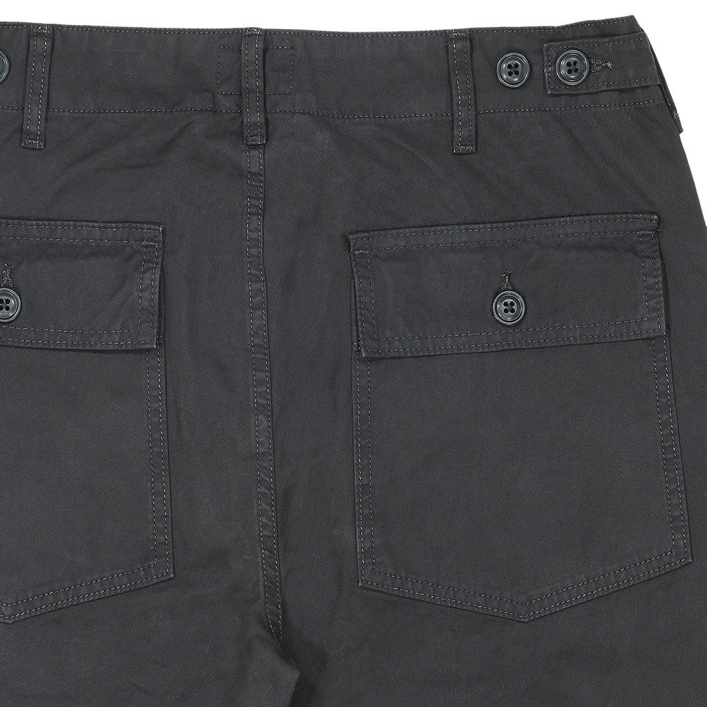 4 Patch Pocket Military Fatigue Pants RC Twill - Black Coal
