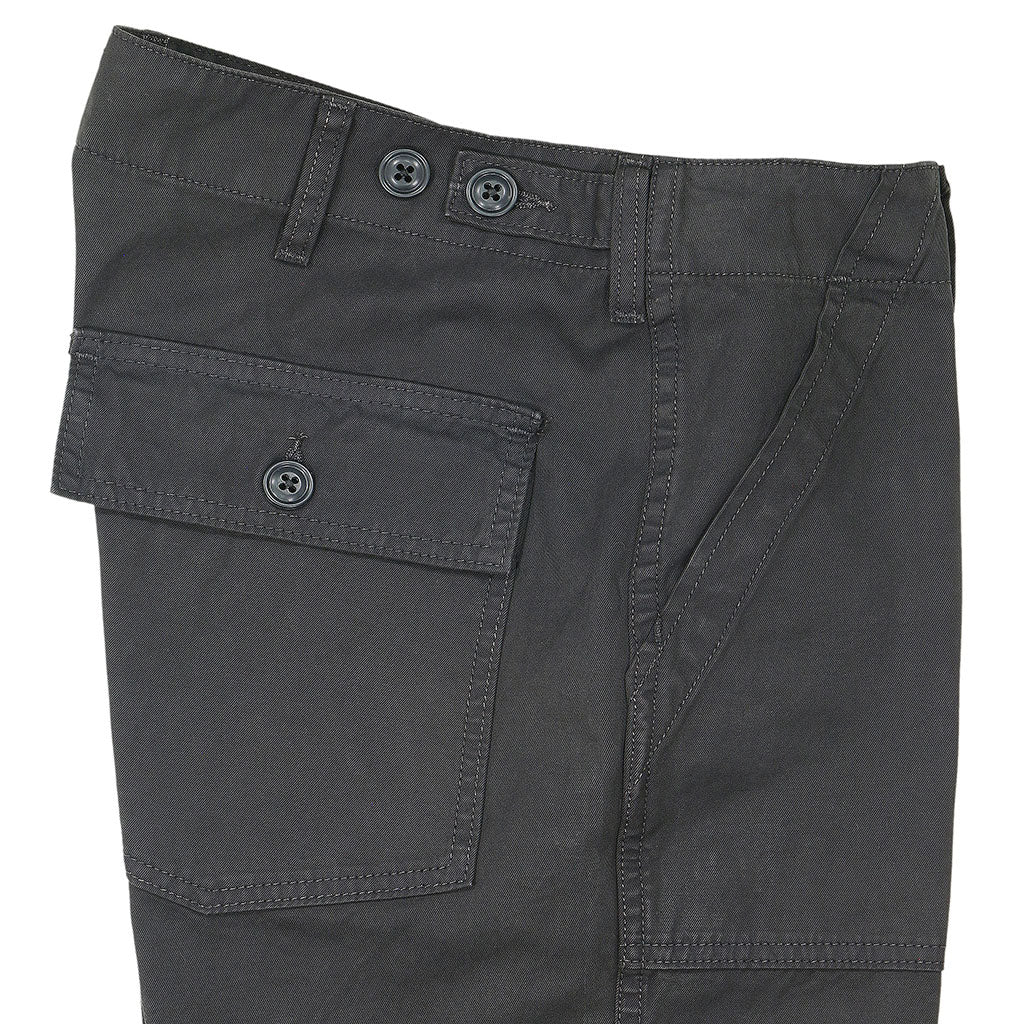 4 Patch Pocket Military Fatigue Pants RC Twill - Black Coal