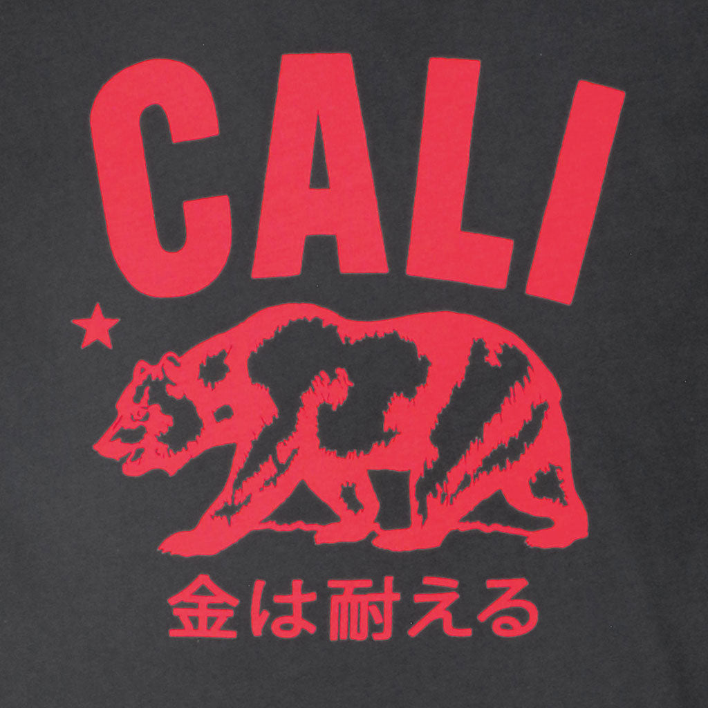 "Don't Mess with Cali" Short Sleeve Men's Crew Neck Tee - Coal/Black