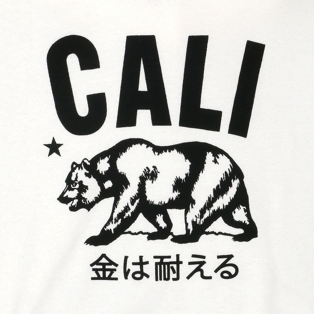 "Don't mess with Cali" Men's Fleece Pullover Hoodie - White