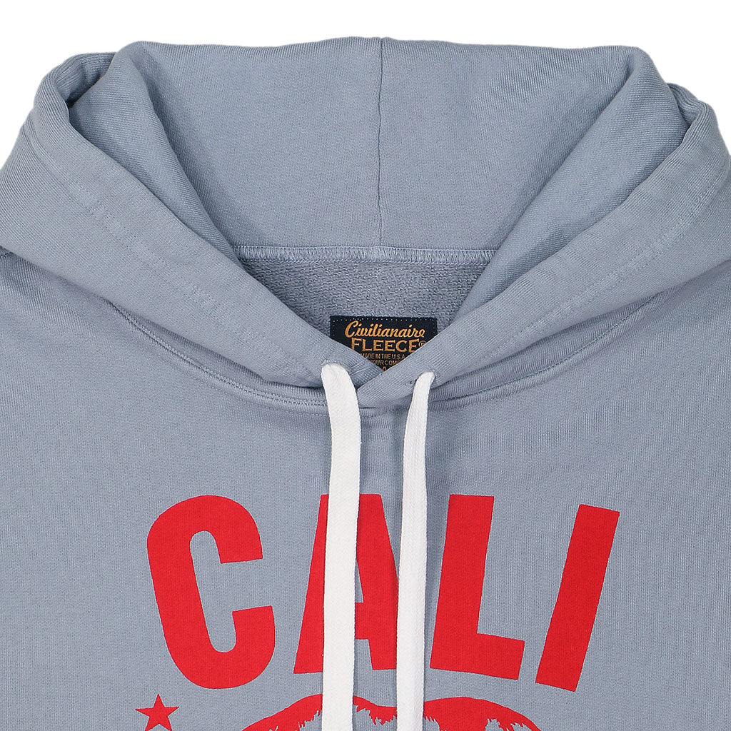 Heavy 17.5oz Fleece - LS Pullover Gianni Hoodie - Cali Bear - Iron