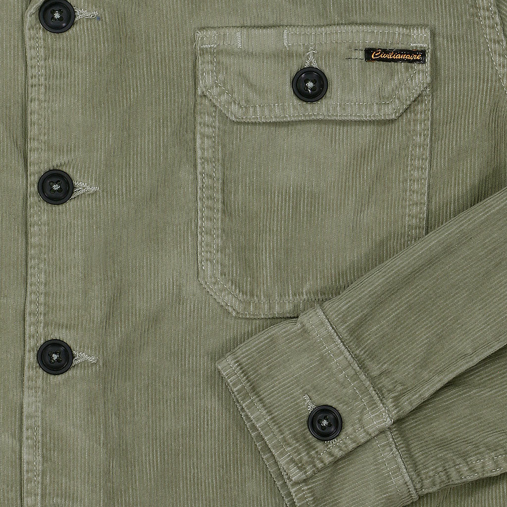 2-Pocket Lucca 14W Corduroy Jacket - Celadon