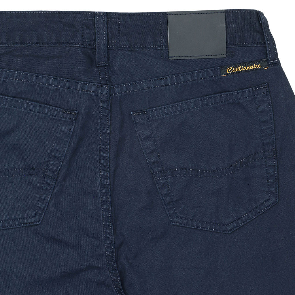 5-Pocket High Rise Wide Twill Pants - EZ Dark Navy