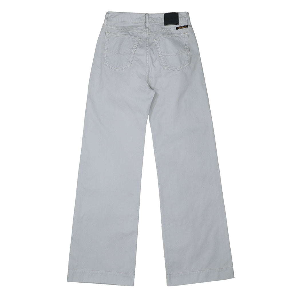 5-Pocket High Rise Wide Twill Pants - Soft Coin