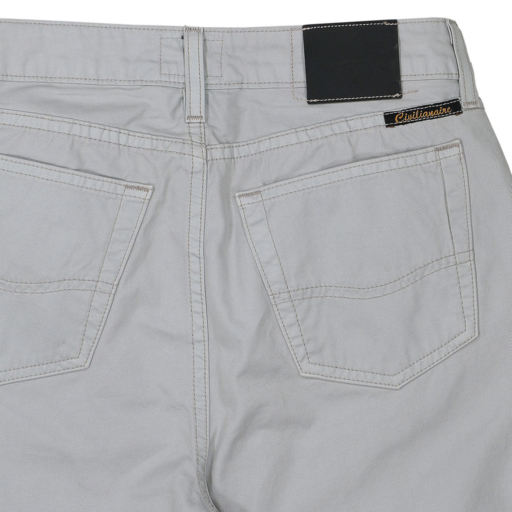 5-Pocket High Rise Wide Twill Pants - Soft Coin