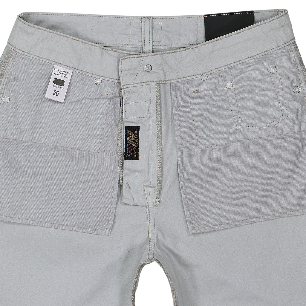 5-Pocket High Rise Wide Twill Pants - Soft Coin