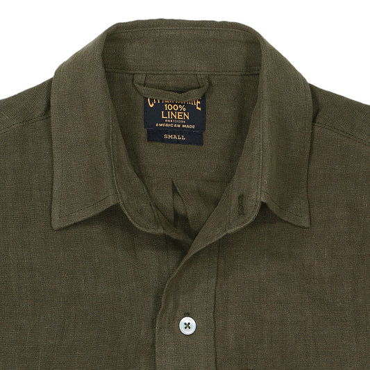 Long Sleeve 1 Pocket Boyfriend Linen Shirt - Biskra