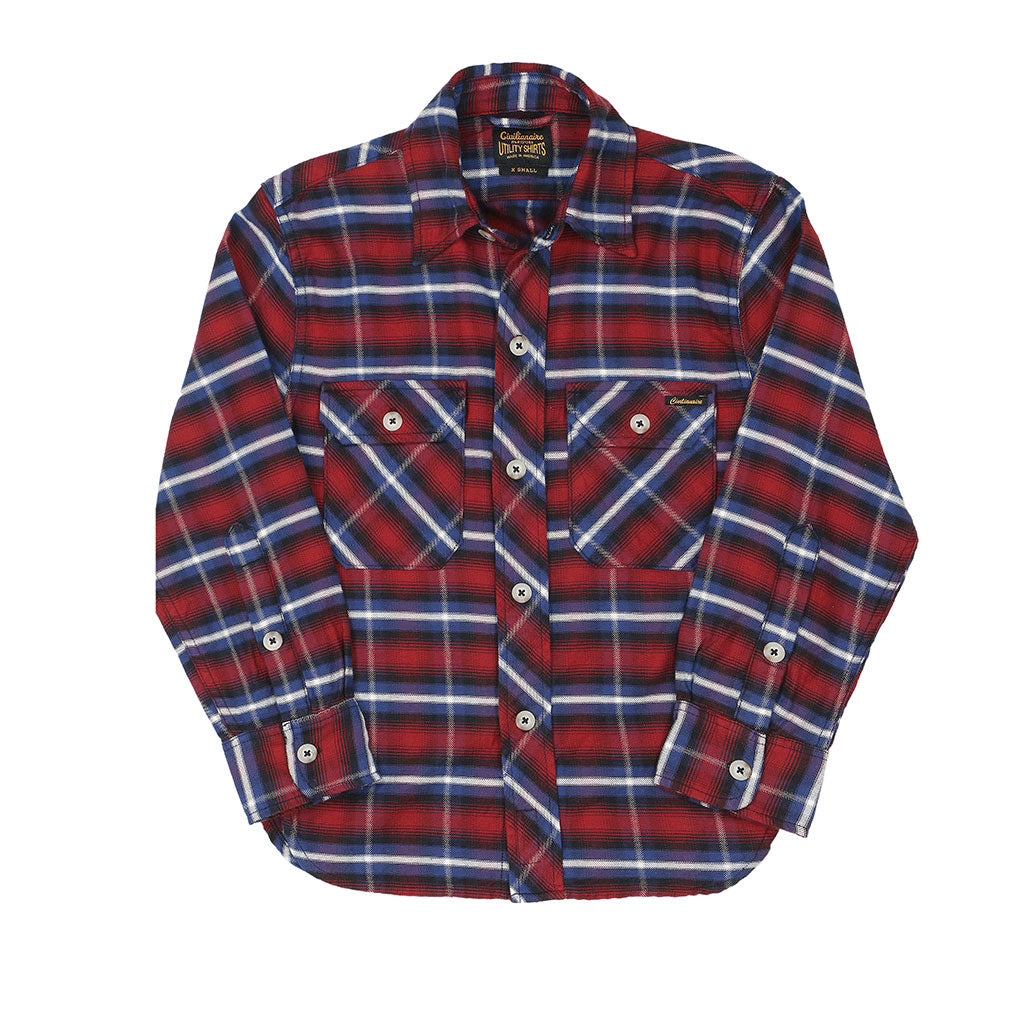 Long Sleeve Women's Boyfriend 2 Notch Flap Pocket Shirt / JAPANESE