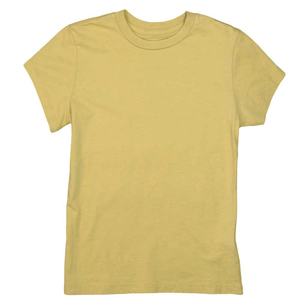 Women's Crew Neck Short Sleeve Tee - Dijon