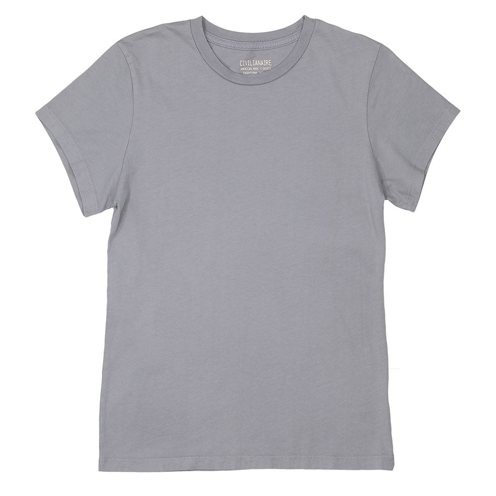 Women's Crew Neck Short Sleeve Tee - Iron