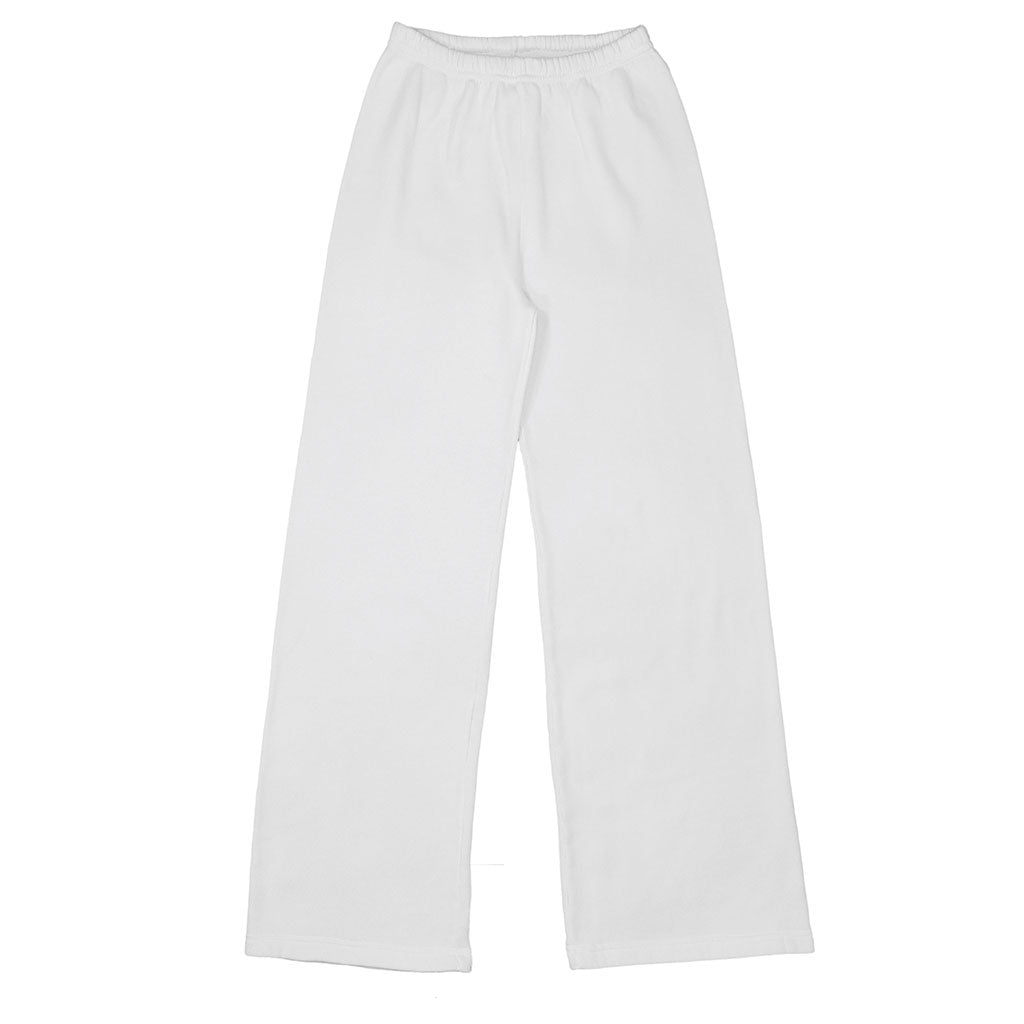 "SIENA Bell Bottom" 29" Inseam Triblend Sweatpants - White