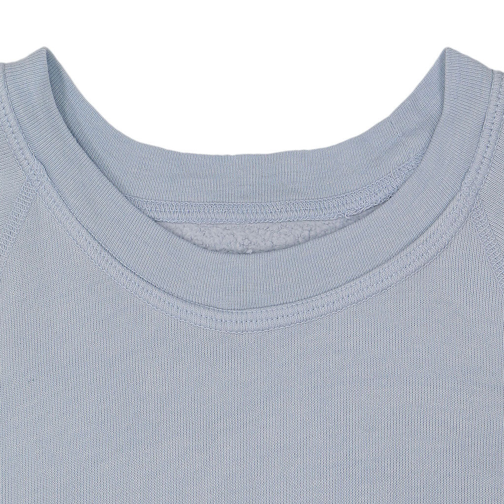 Short Sleeve Raglan Triblend Crewneck - Cool Blue