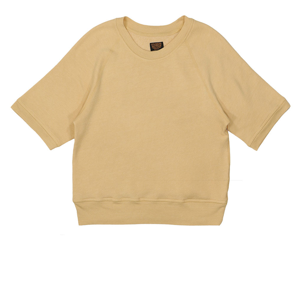 Short Sleeve Raglan Triblend Crewneck - Sateen Canary