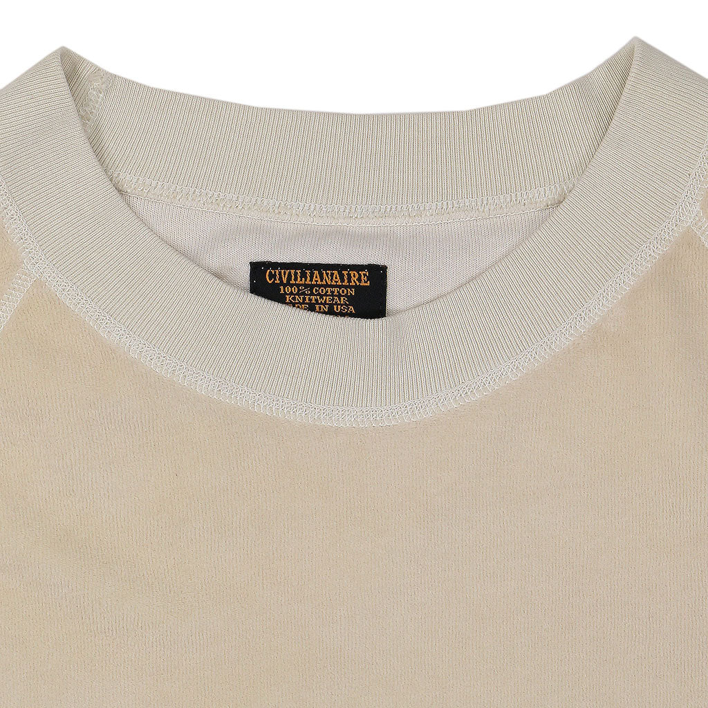 Women's Raglan Crew Neck Sweatshirt Velour - Ash