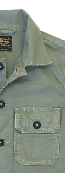 2 Pockets 100% Cotton Lucca Jacket - Bottle Green