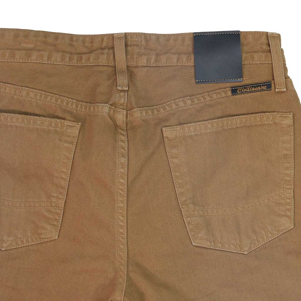 5-Pocket Regular Fit 13.5 oz Twill Pants - Boston Brown