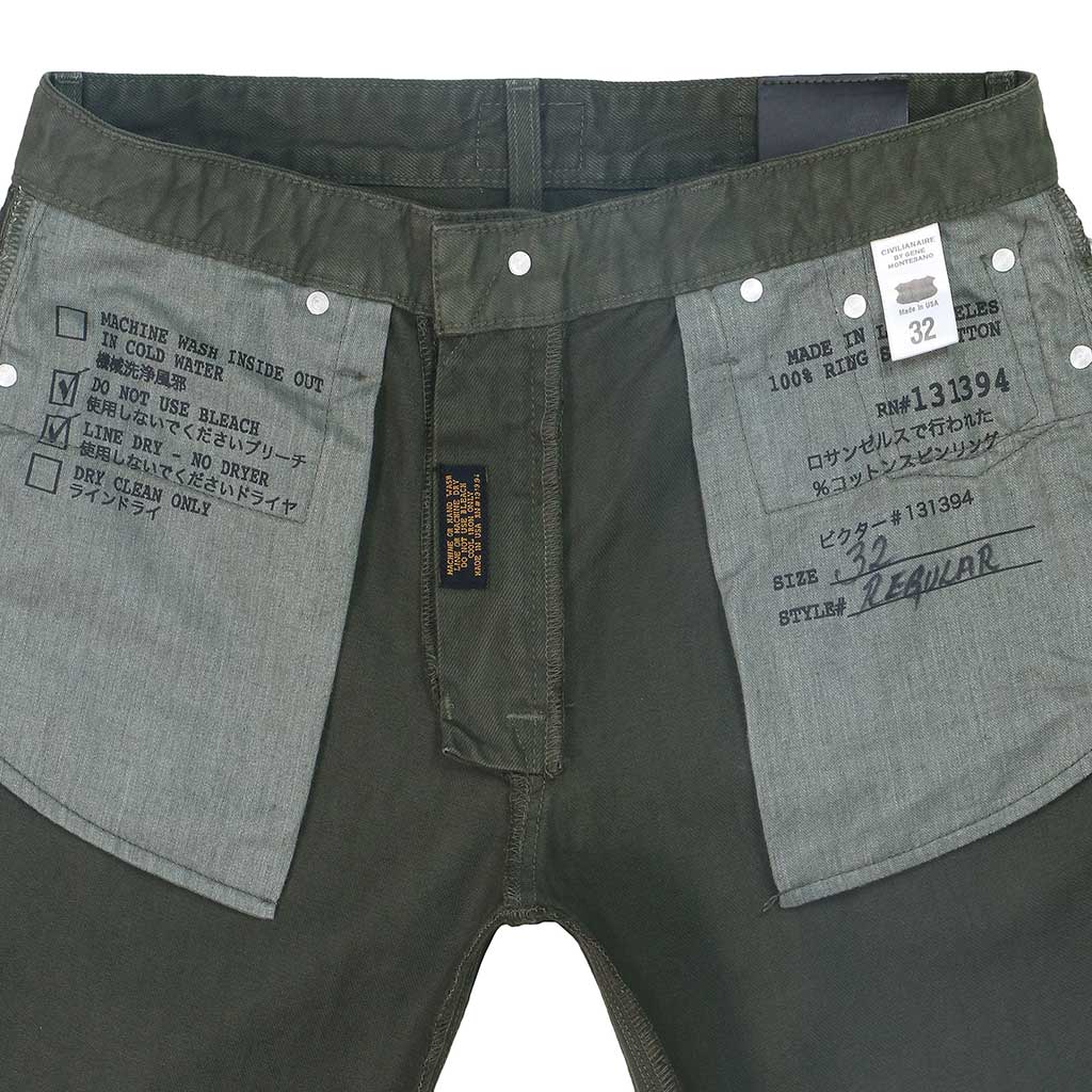 5-Pocket Regular Fit 13.5 oz Twill Pants- Dark Celadon