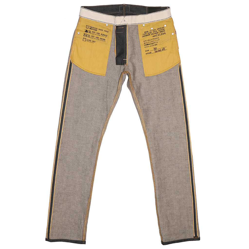 Men's 13.5 oz Gold Selvage Denim Slim Jean - Indigo