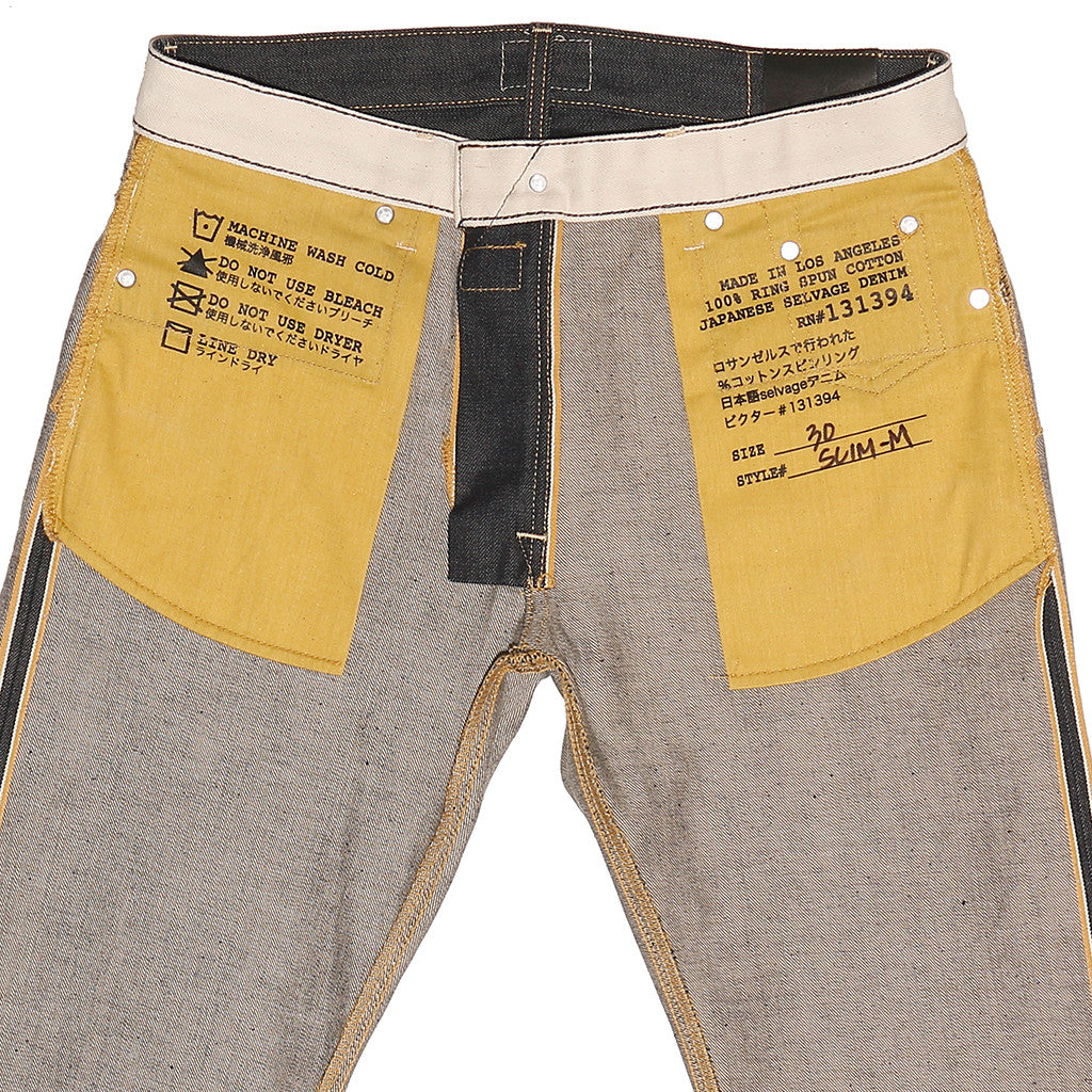 Men's 13.5 oz Gold Selvage Denim Slim Jean - Indigo