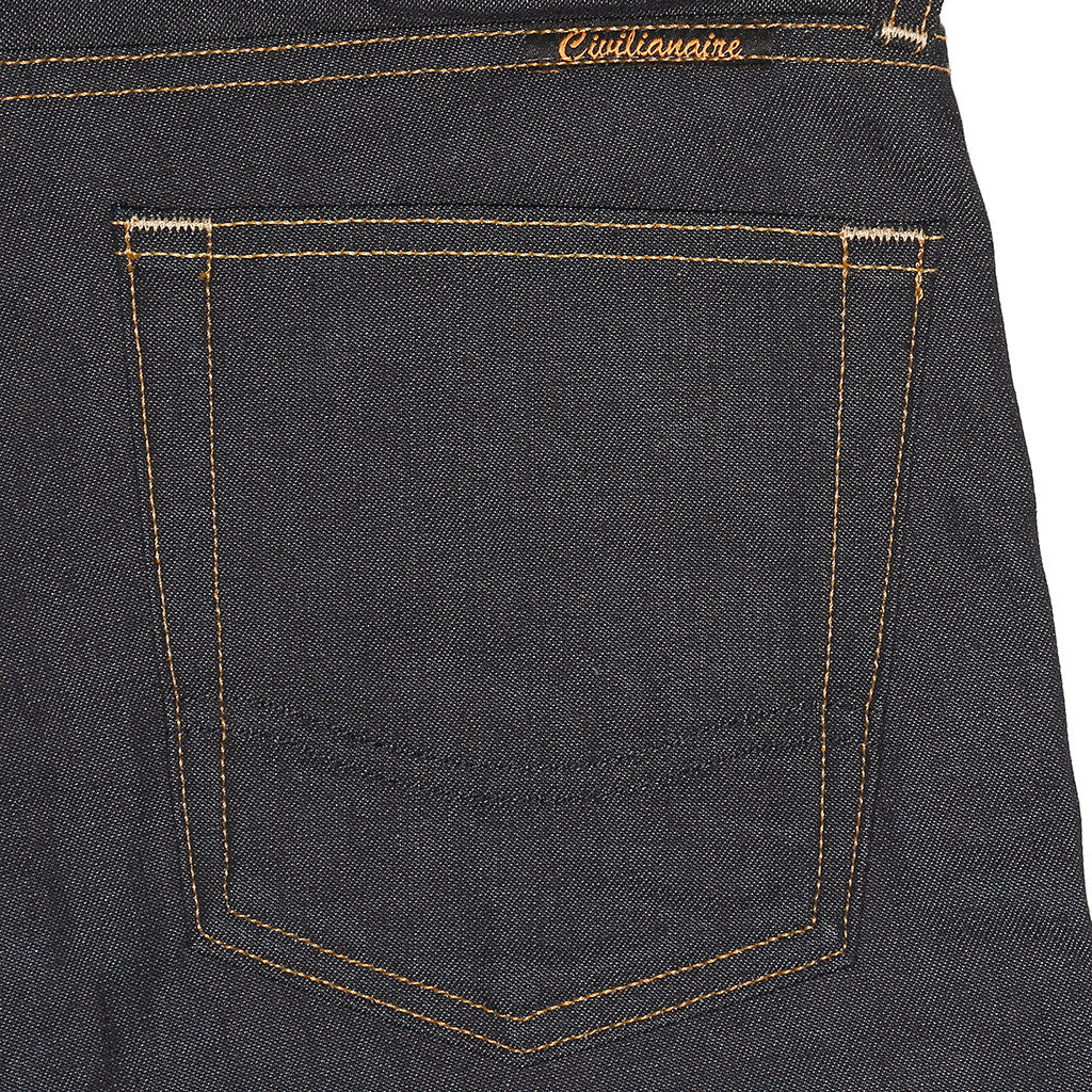 Men's 10 oz Gold Selvage Denim Slim Jean - Indigo Grey Fill