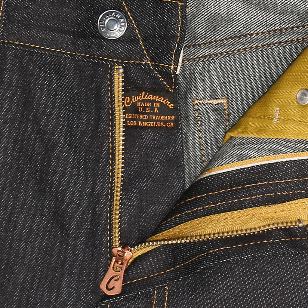 Men's 11 oz Gold Selvage Denim Slim Jean - Indigo