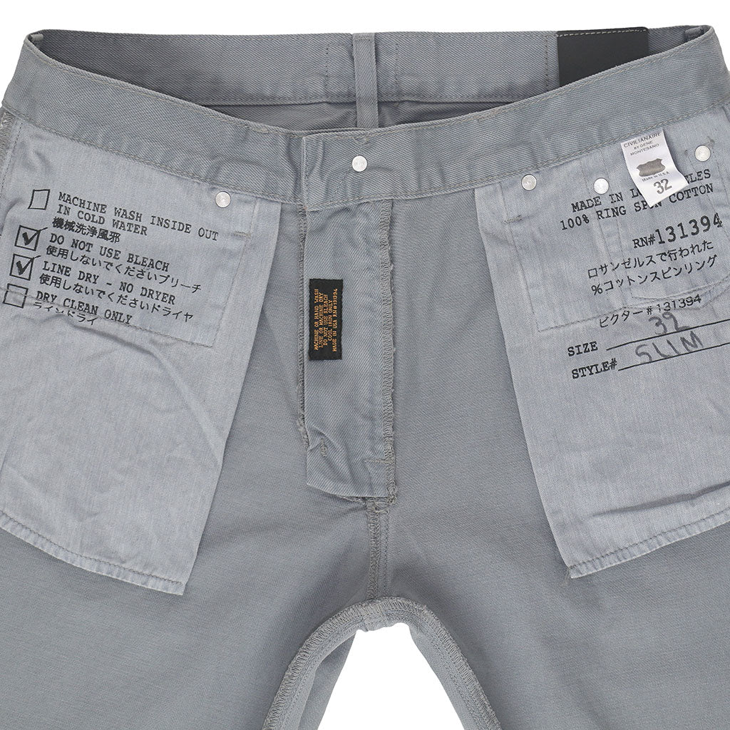 5-Pocket Slim Fit 13.5 oz Twill Pants - Iron