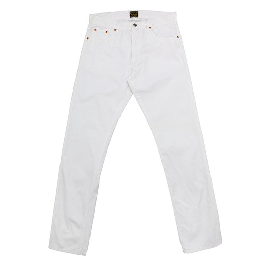 5-Pocket Slim Fit Twill Pants - White