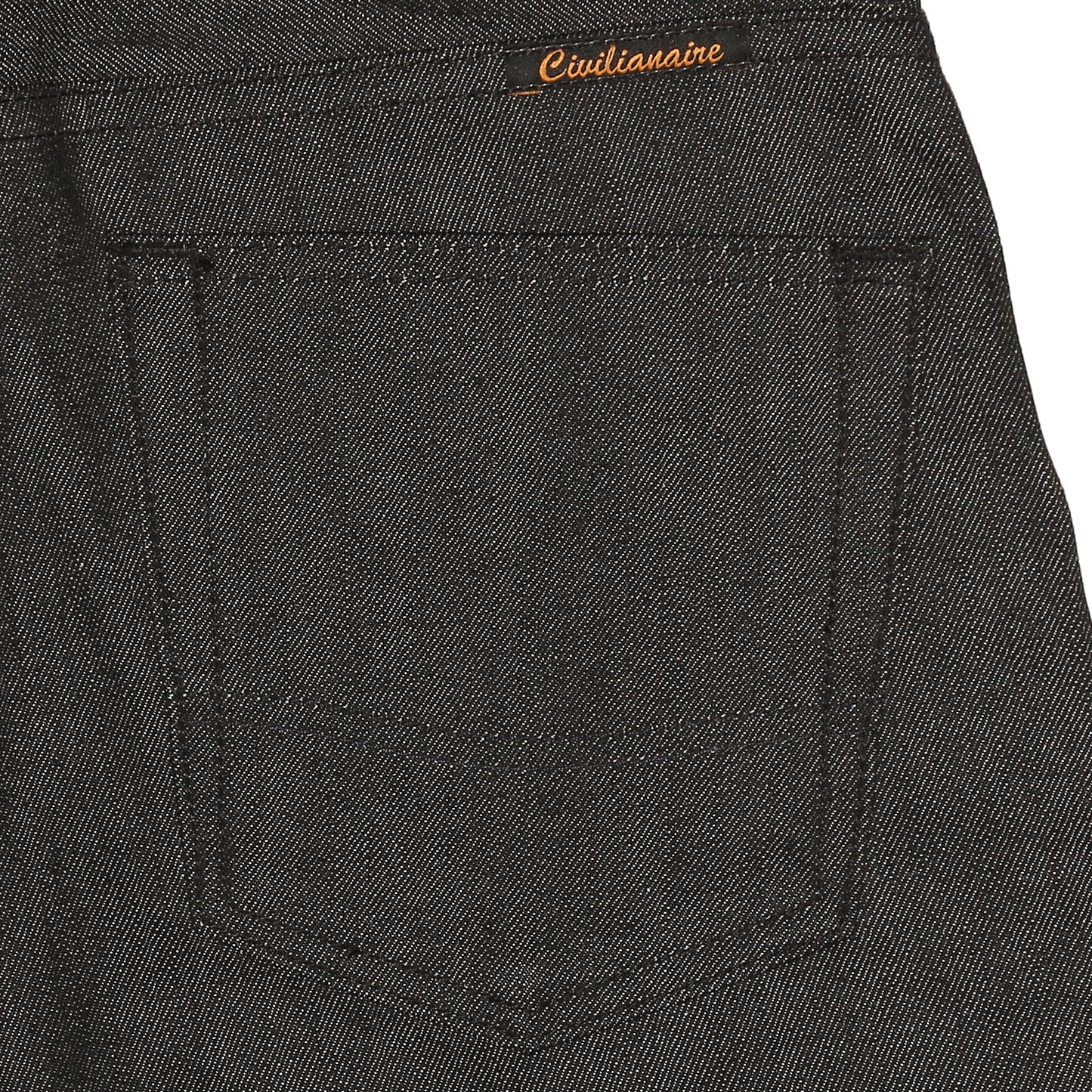 13.5 oz Gold Selvage Denim Slim Jean - Black