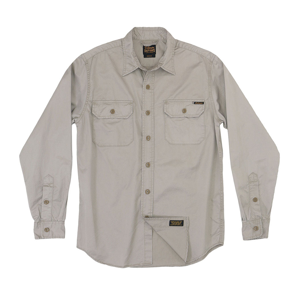 Long Sleeve 2 Pocket Notch Flap Zn Twill - KHAKI 6