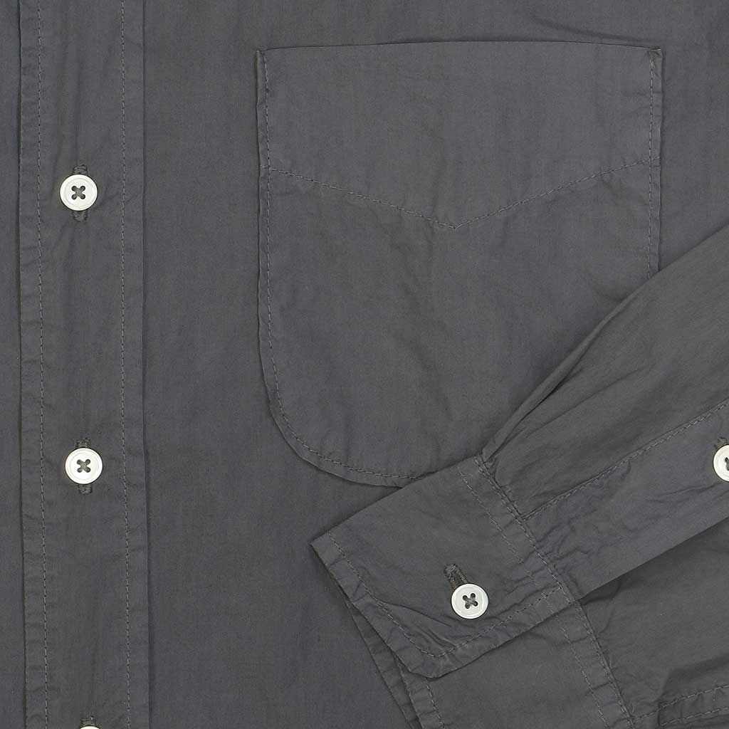 Long Sleeve 1 Pocket Shirt Poplin - Tarnish Grey