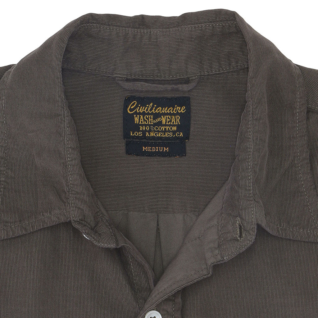 Long Sleeve Single Pocket Shirt 28-Wale Light Weight Corduroy - Husky
