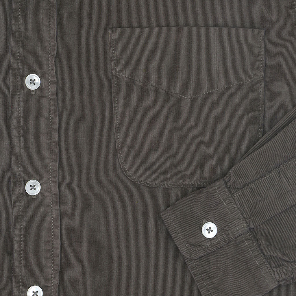 Long Sleeve Single Pocket Shirt 28-Wale Light Weight Corduroy - Husky