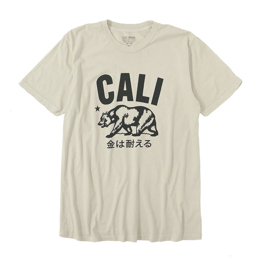 "Don't Mess with Cali" Short Sleeve Mens Crew Neck Tee - Ash