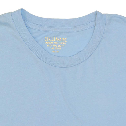 Crew Neck Short Sleeve Tee - Blue Bell