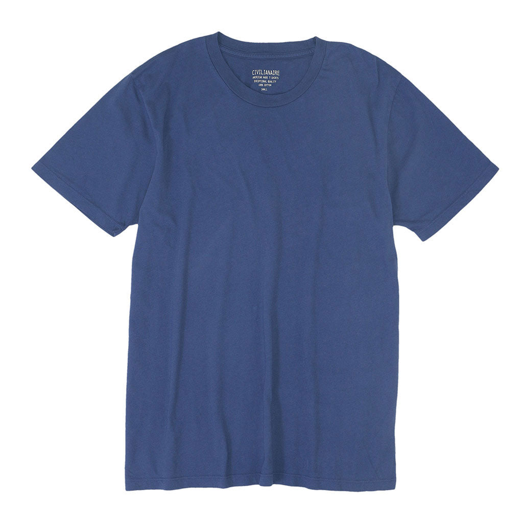 Crew Neck Short Sleeve Tee - New Blue
