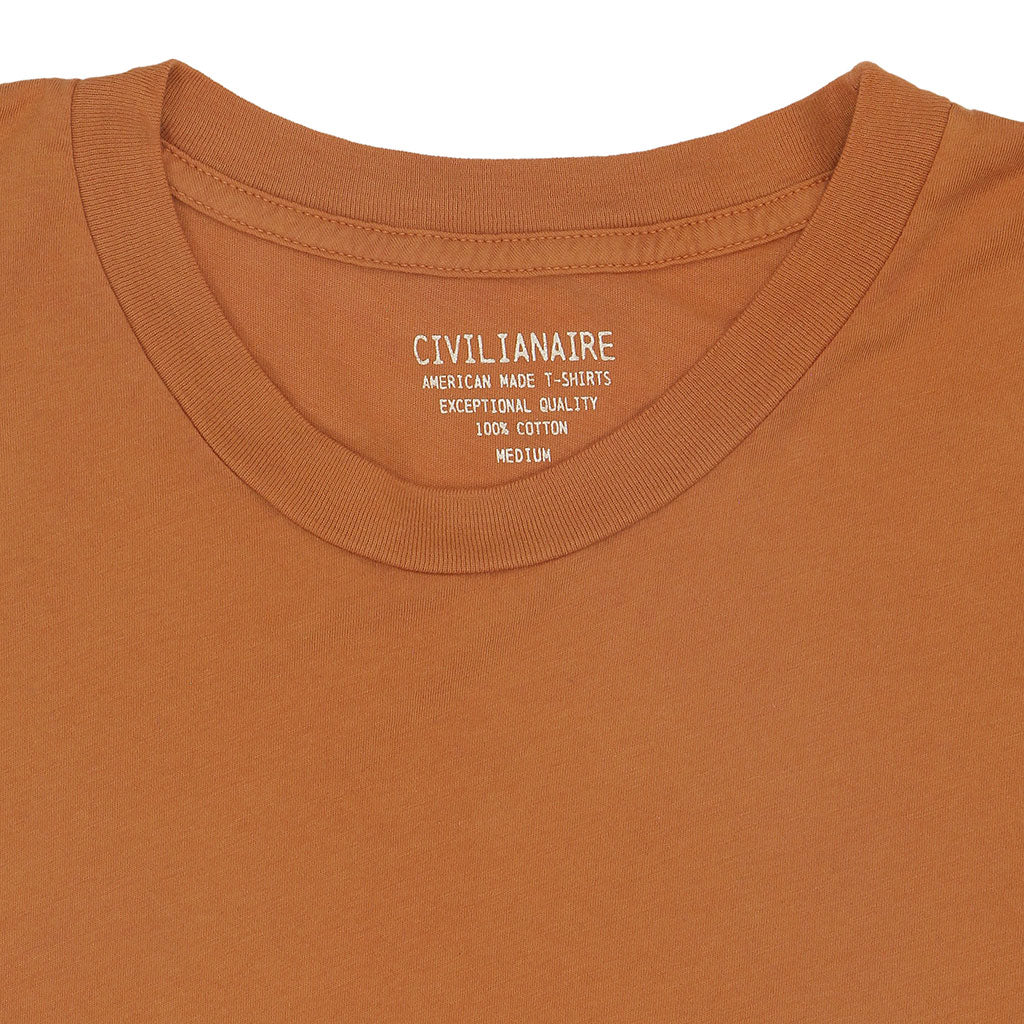 Crew Neck Short Sleeve Tee - Apricot