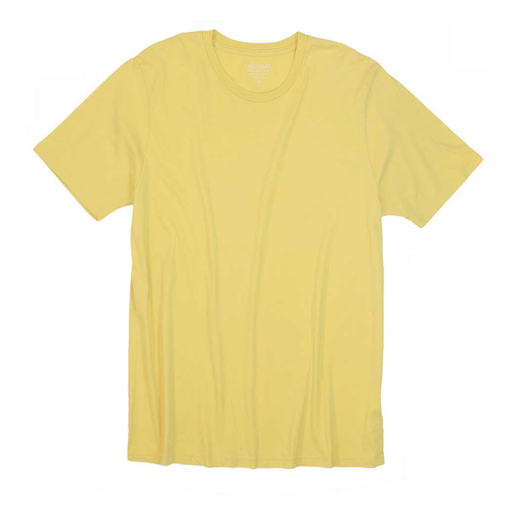 Crew Neck Short Sleeve Tee - Dijon