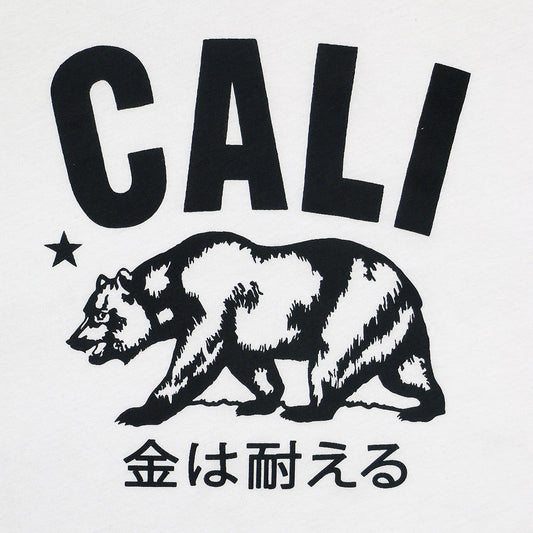 "Don't Mess with Cali" Short Sleeve Mens Crew Neck Tee - Antique White