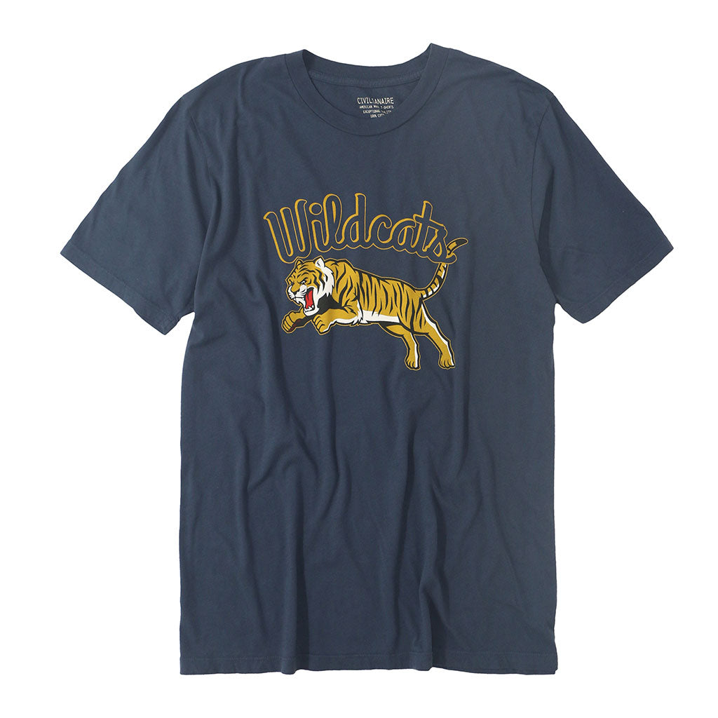 "Wildcats Tiger" Tee - Dark Slate Blue