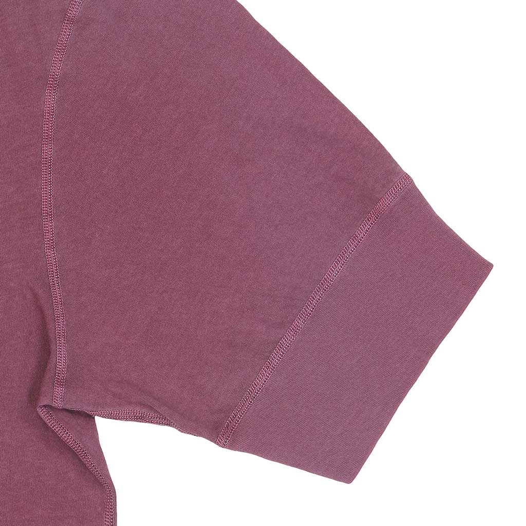 Short Sleeve Banded Henley - Cotton - Pigment Dyed Red