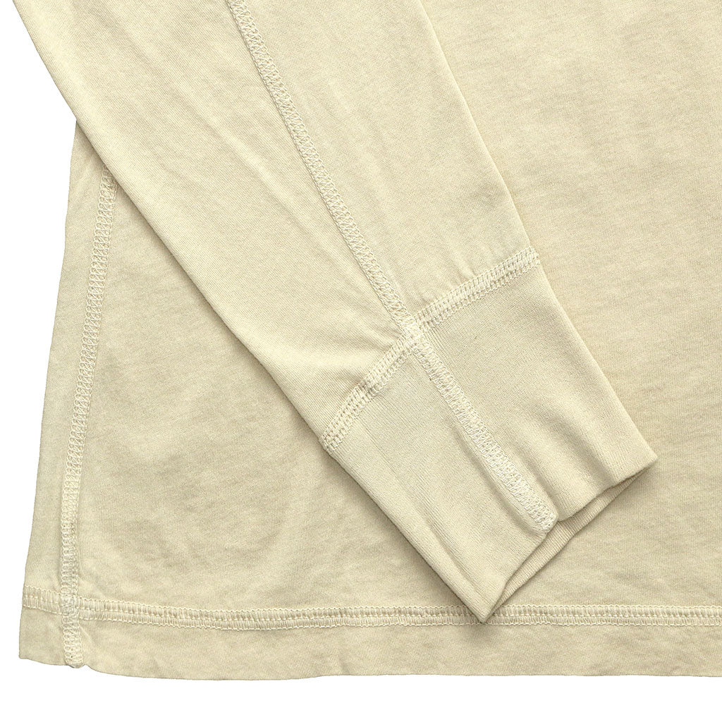 Long Sleeve Cotton Banded Henley - Ash