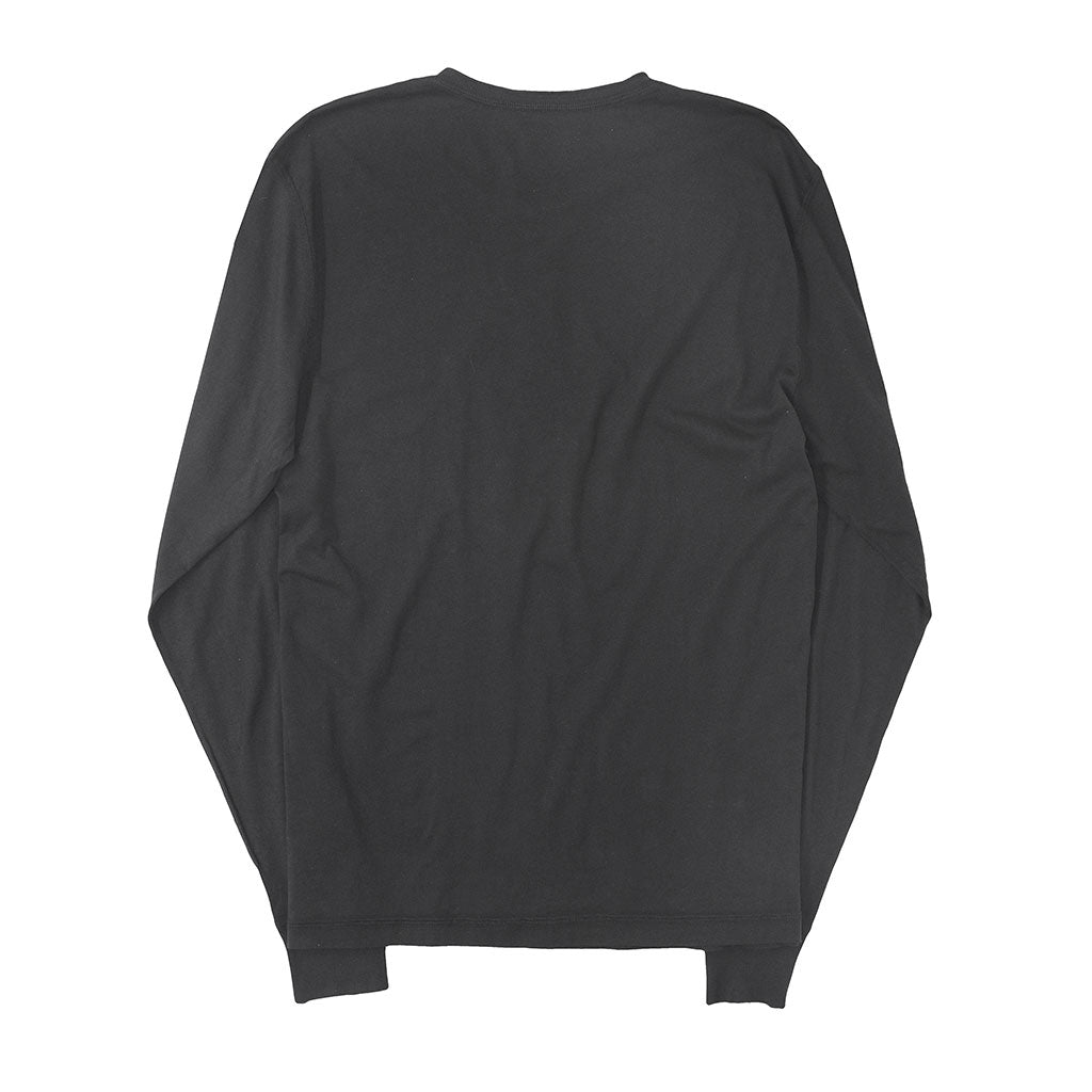 Long Sleeve Cotton Banded Henley - Sharp