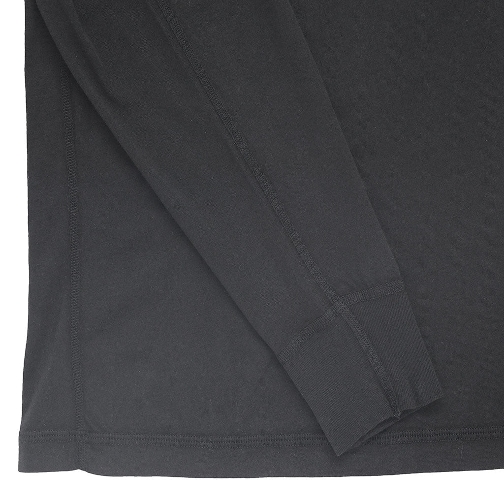 Long Sleeve Cotton Banded Henley - Sharp