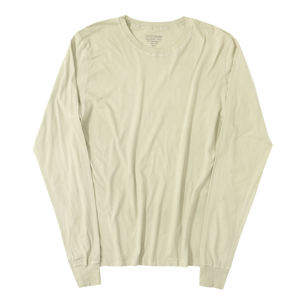 Long Sleeve Crew Neck Cotton Tee - Holiday #1032