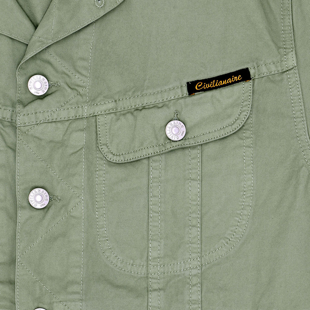 5 Pocket 7.8 oz Twill Ryder Jacket - Pale Olive