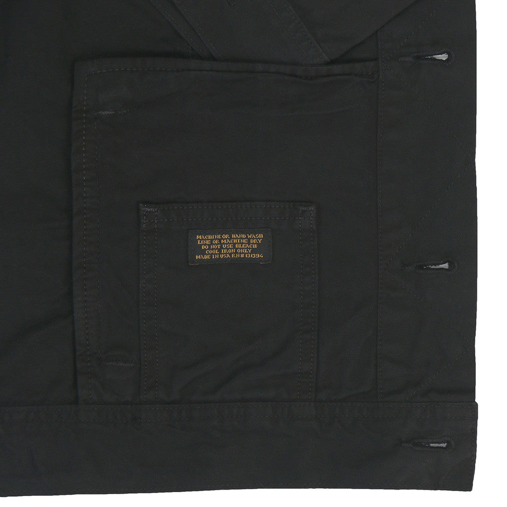 Men's 5 Pocket 7.8 oz Twill Ryder Jacket - Jet Black