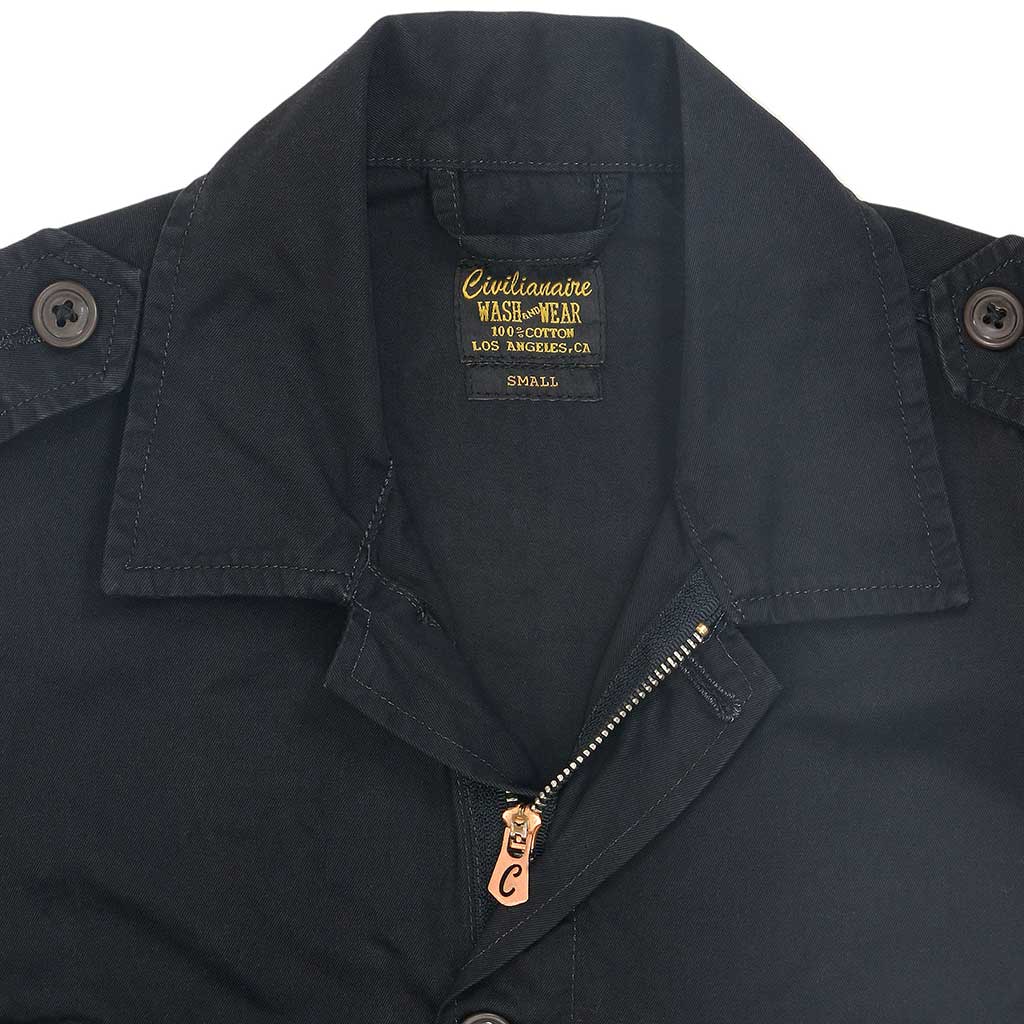 4 Pocket Twill Cotton Officer Zip Vest - Sharp